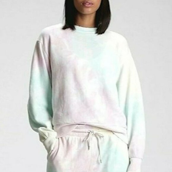 GAP Size XS Vintage Soft Balloon Sleeve Pullover Sweatshirt Pastel Tie Dye - Picture 1 of 8